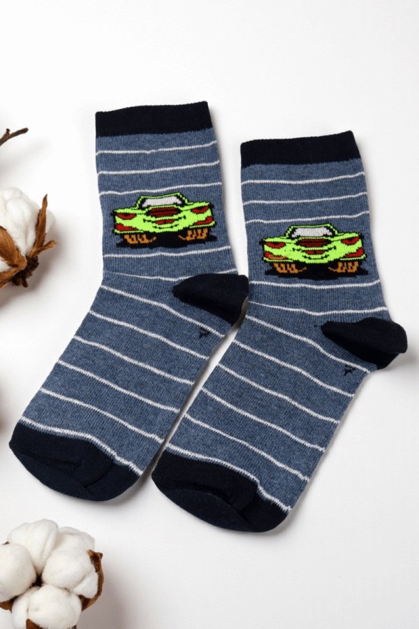 Vakre Erkek Çocuk Çorap (7-8 Yaş) 9403-3