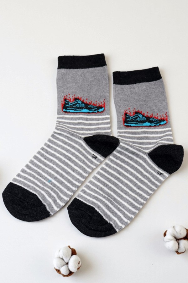 Vakre Erkek Çocuk Çorap (7-8 Yaş) 9403-6