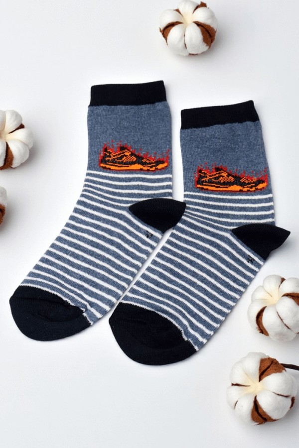 Vakre Erkek Çocuk Çorap (7-8 Yaş) 9403-8