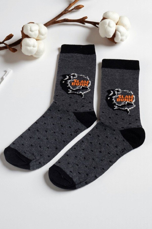 Vakre Erkek Çocuk Çorap (9-10 Yaş) 9402-4