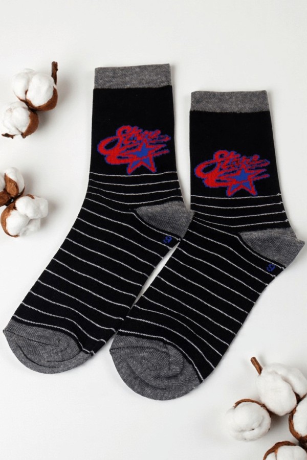 Vakre Erkek Çocuk Çorap (9-10 Yaş) 9402-6