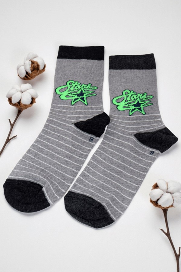 Vakre Erkek Çocuk Çorap (9-10 Yaş) 9402-7