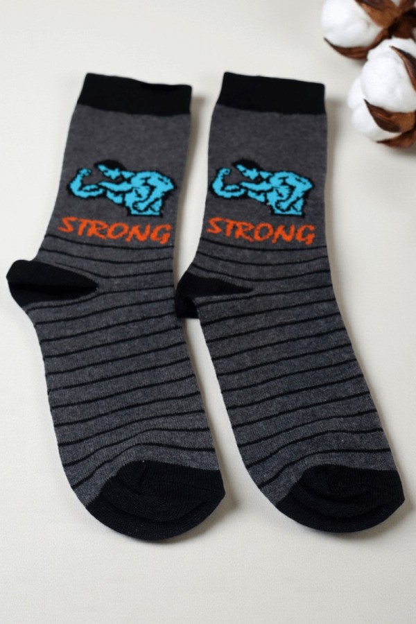 Vakre Erkek Çocuk Çorap (11-12 Yaş) 9401-1