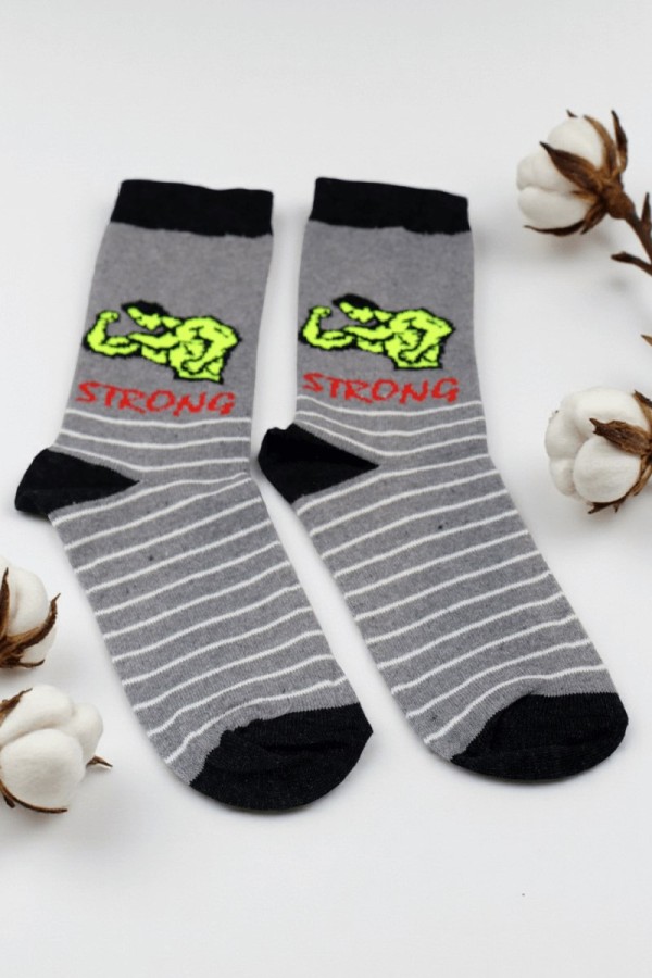 Vakre Erkek Çocuk Çorap (11-12 Yaş) 9401-2