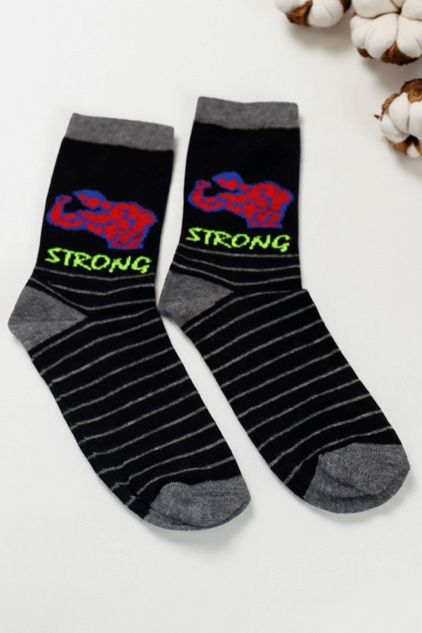 Vakre Erkek Çocuk Çorap (11-12 Yaş) 9401-3