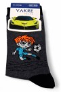 Vakre Erkek Çocuk Çorap (11-12 Yaş) 9401-5