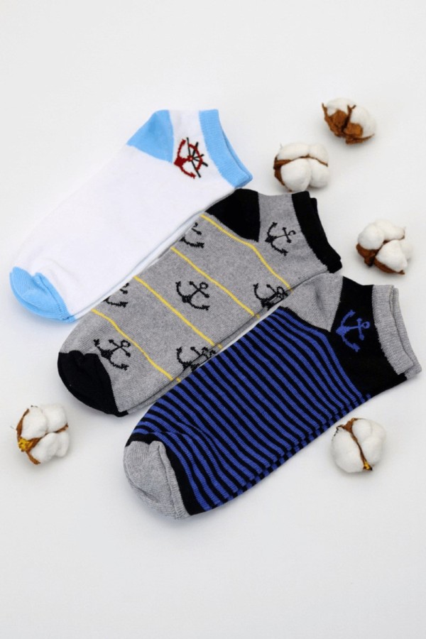 Berka 3'lü Erkek Çocuk Çorap (11-12 Yaş) 9406-12