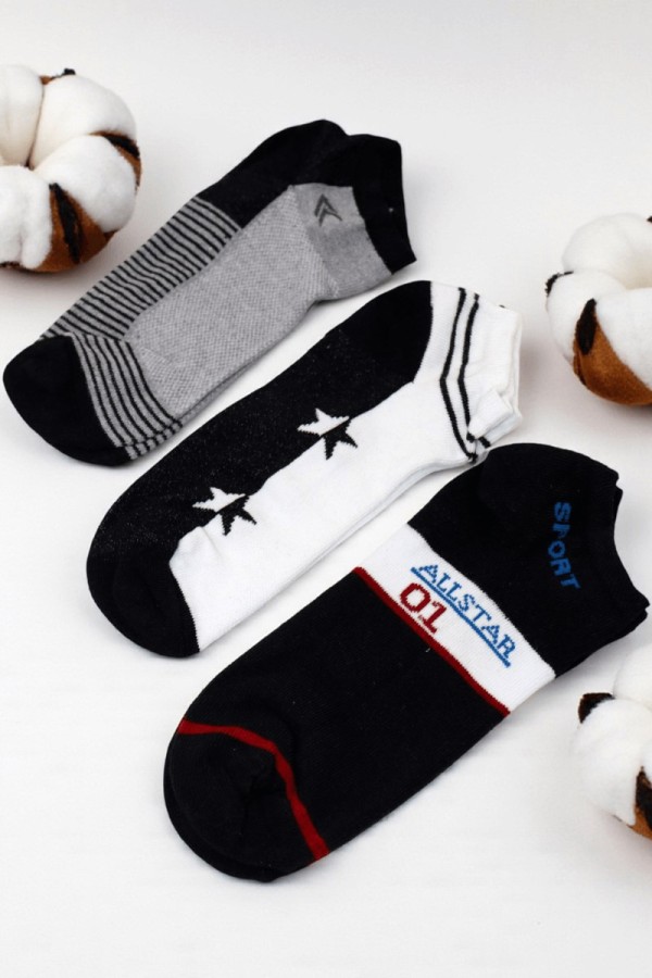 Berka 3'lü Erkek Çocuk Çorap (11-12 Yaş) 9406-8