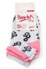 Berka 3'lü Kız Çocuk Patik Çorap (5-6 Yaş) 9801-2