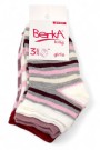 Berka 3'lü Kız Çocuk Patik Çorap (5-6 Yaş) 9801-4