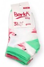 Berka 3'lü Kız Çocuk Patik Çorap (5-6 Yaş) 9801-8