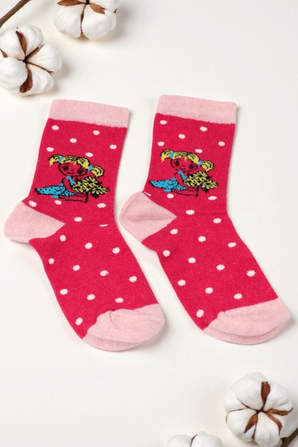 Vakre Kız Çocuk Çorap (5-6 Yaş) 9802-1
