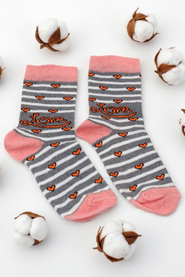 Vakre Kız Çocuk Çorap (5-6 Yaş) 9802-11