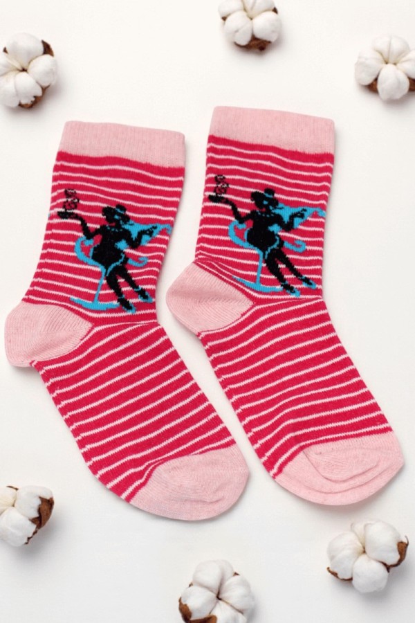 Vakre Kız Çocuk Çorap (5-6 Yaş) 9802-13