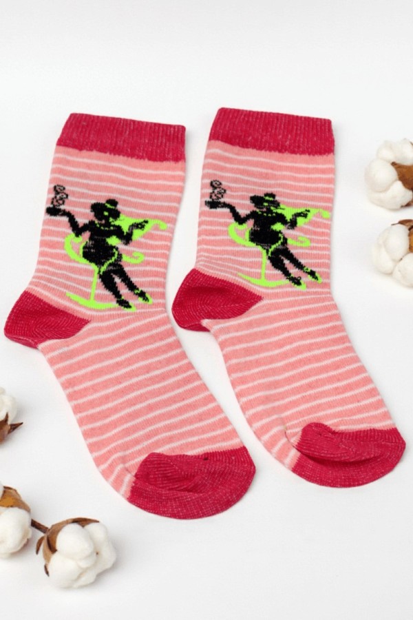 Vakre Kız Çocuk Çorap (5-6 Yaş) 9802-14