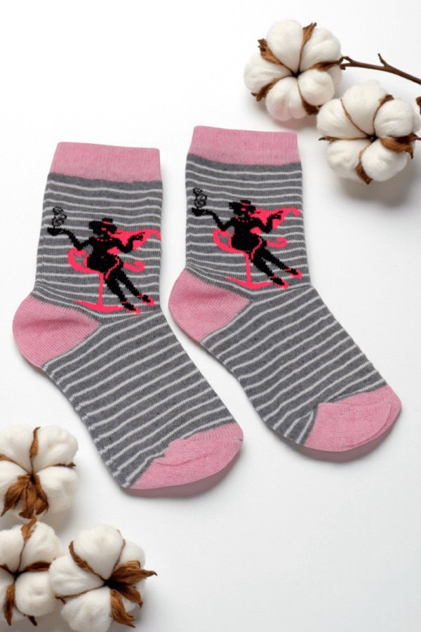 Vakre Kız Çocuk Çorap (5-6 Yaş) 9802-16