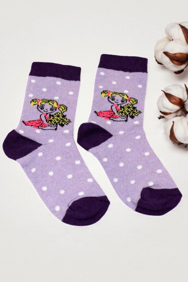 Vakre Kız Çocuk Çorap (5-6 Yaş) 9802-2