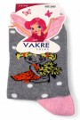 Vakre Kız Çocuk Çorap (5-6 Yaş) 9802-3