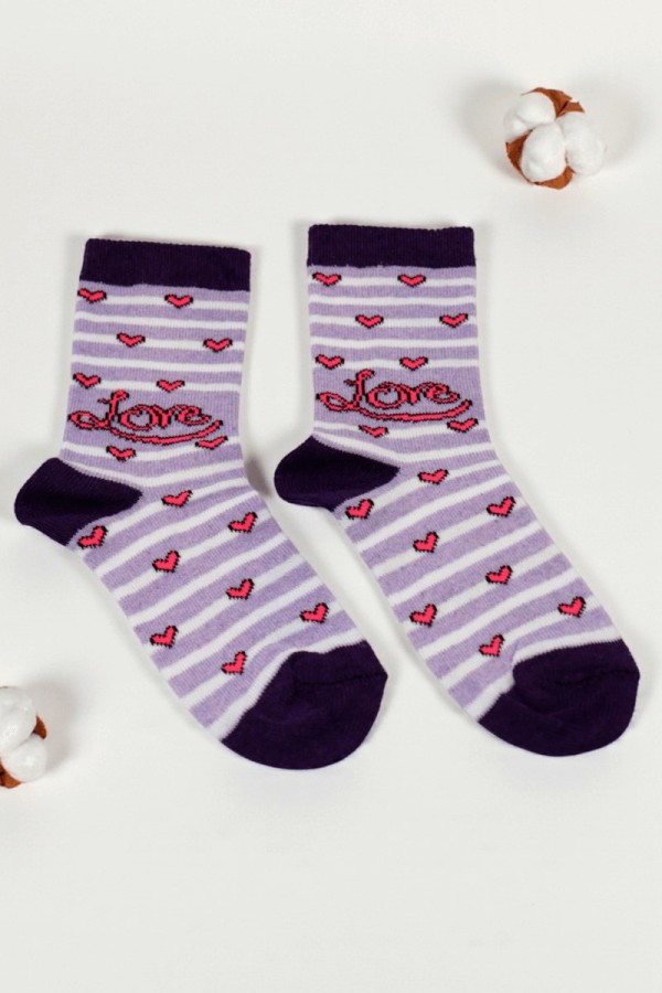 Vakre Kız Çocuk Çorap (5-6 Yaş) 9802-9