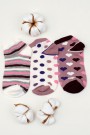 Berka 3'lü Kız Çocuk Patik Çorap (7-8 Yaş) 9901-10