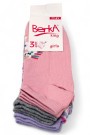 Berka 3'lü Kız Çocuk Patik Çorap (7-8 Yaş) 9901-2