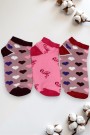 Berka 3'lü Kız Çocuk Patik Çorap (7-8 Yaş) 9901-13