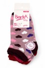 Berka 3'lü Kız Çocuk Patik Çorap (7-8 Yaş) 9901-13