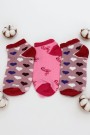 Berka 3'lü Kız Çocuk Patik Çorap (7-8 Yaş) 9901-14