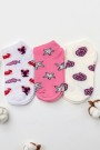 Berka 3'lü Kız Çocuk Patik Çorap (7-8 Yaş) 9901-3