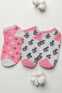 Berka 3'lü Kız Çocuk Patik Çorap (7-8 Yaş) 9901-16