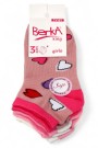Berka 3'lü Kız Çocuk Patik Çorap (7-8 Yaş) 9901-18