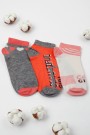 Berka 3'lü Kız Çocuk Patik Çorap (7-8 Yaş) 9901-8
