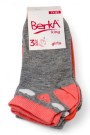Berka 3'lü Kız Çocuk Patik Çorap (7-8 Yaş) 9901-8