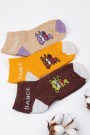 Berka 3'lü Kız Çocuk Patik Çorap (9-10 Yaş) 9701-10