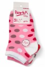 Berka 3'lü Kız Çocuk Patik Çorap (9-10 Yaş) 9701-6