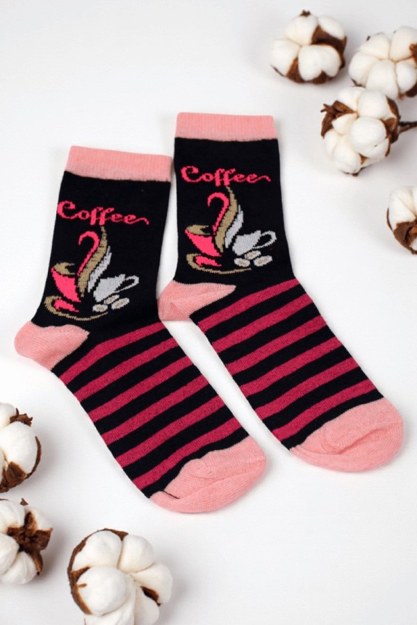 Vakre Kız Çocuk Çorap (9-10 Yaş) 9703-10