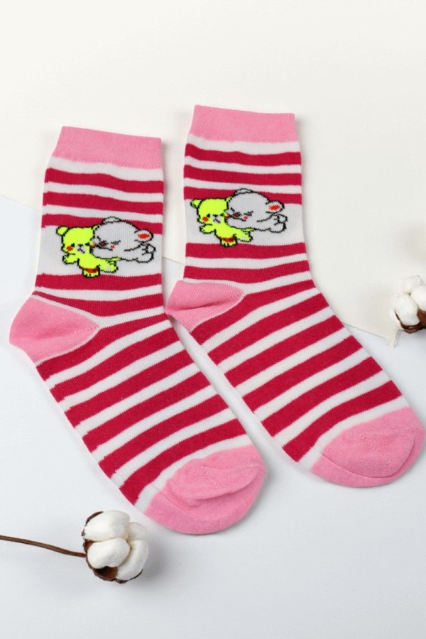 Vakre Kız Çocuk Çorap (9-10 Yaş) 9703-2