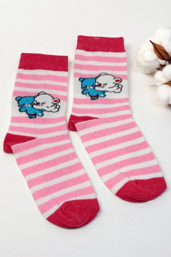 Vakre Kız Çocuk Çorap (9-10 Yaş) 9703-4