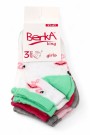 Berka 3'lü Kız Çocuk Patik Çorap (3-4 Yaş) 9601-2