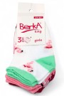 Berka 3'lü Kız Çocuk Patik Çorap (3-4 Yaş) 9601-4