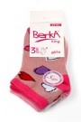 Berka 3'lü Kız Çocuk Patik Çorap (3-4 Yaş) 9601-6