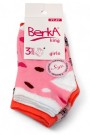 Berka 3'lü Kız Çocuk Patik Çorap (3-4 Yaş) 9601-7