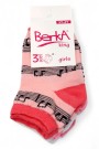 Berka 3'lü Kız Çocuk Patik Çorap (3-4 Yaş) 9601-8