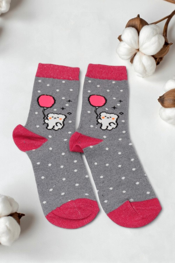 Vakre Kız Çocuk  Çorap (11-12 Yaş) 9503-3