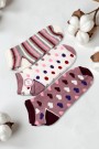 Berka 3'lü Kız Çocuk Patik Çorap (11-12 Yaş) 9510-1