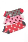 Berka 3'lü Kız Çocuk Patik Çorap (11-12 Yaş) 9513-1