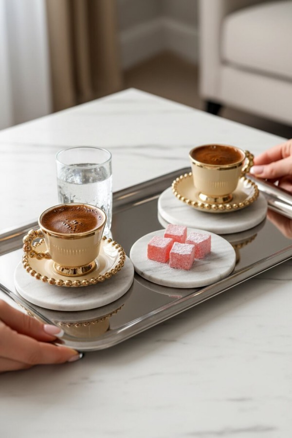 Mitra Porselen 6Lı Kahve Fincan CMR-2024328-3