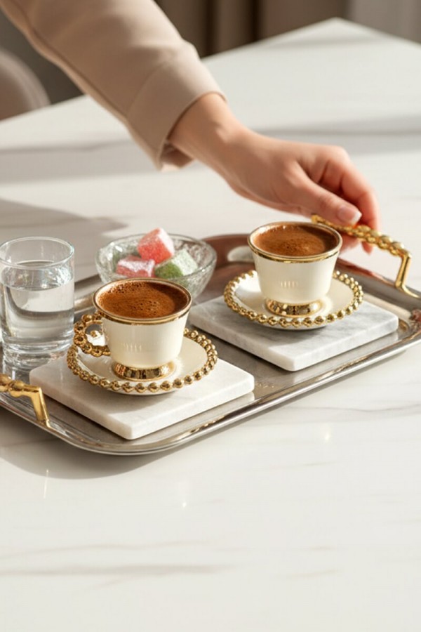 Mitra Porselen 6'lı Kahve Fincan Takımı CMR-2024328-4