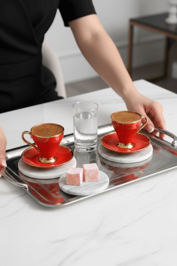 Mitra Porselen 6'lı Kahve Fincan Takımı CMR-2024244-2