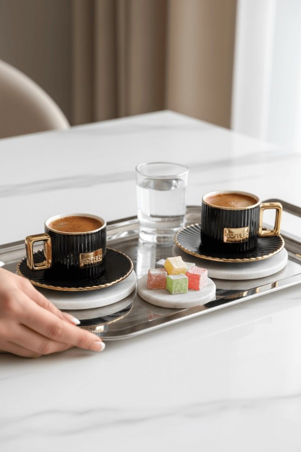 Mitra Porselen 6'lı Kahve Fincan Takımı CMR-2024321-2